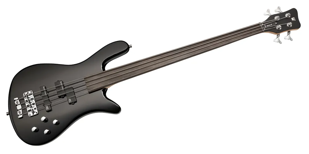 Warwick RockBass Streamer LX, 4-String, Fretless - Solid Black High Polish Neue Ware