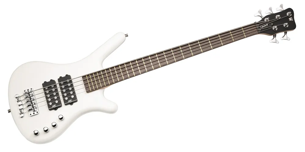 Warwick RockBass Corvette $$, 5-String - Solid White High Polish Meistverkauft