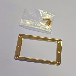 Tonabnehmer Rahmen Metall 70,4 x 40,2 mm, gold, flach Kostenloser Versand