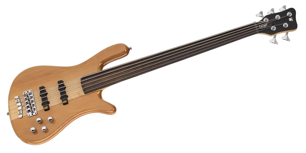 Preisknaller Warwick RockBass Streamer NT I, 5-String, Fretless - Natural Transparent High Polish