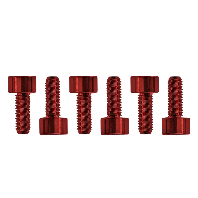 Floyd Rose FROSMSRDP - Color Stainless Steel Saddle Mounting Screws (6 pcs), Red Online Kaufen