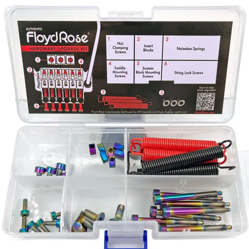 Geprüft Floyd Rose FRUK1-SS-BC - Color Stainless Steel Hardware Upgrade Kit, Burnt Chrome