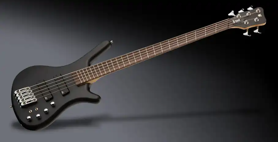 Nur Heute Warwick RockBass Corvette Multiscale, 5-String - Solid Black Satin