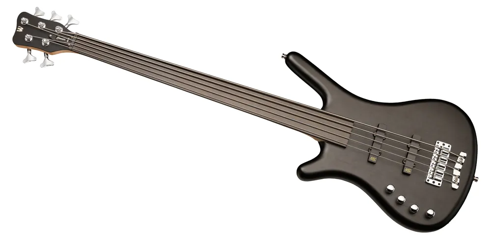 Warwick RockBass Corvette Basic, Lefthand, 5-String, Fretless - Nirvana Black Transparent Satin Top-Seller