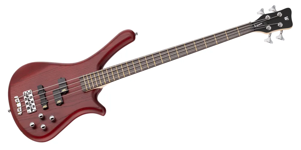 Warwick Rockbass Fortress, 4-String - Burgundy Red Transparent Satin Direkt Vom Hersteller