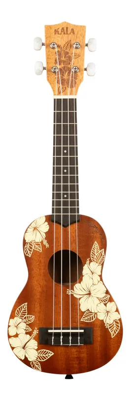 Sale KALA KA-HIBISCUS-S - Hibiscus Mahogany Soprano Ukulele, with Bag