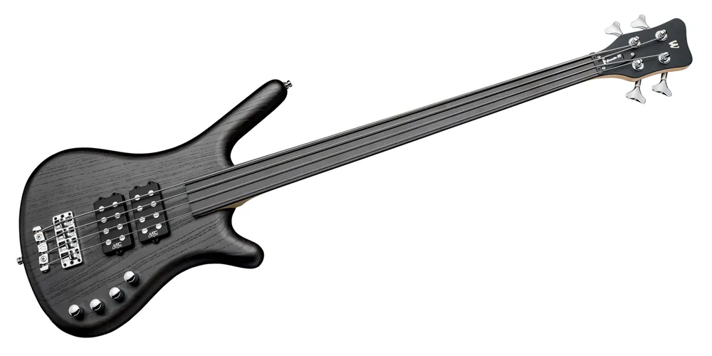 Preis Gesenkt Warwick RockBass Corvette $$, 4-String, Fretless - Nirvana Black Transparent Satin