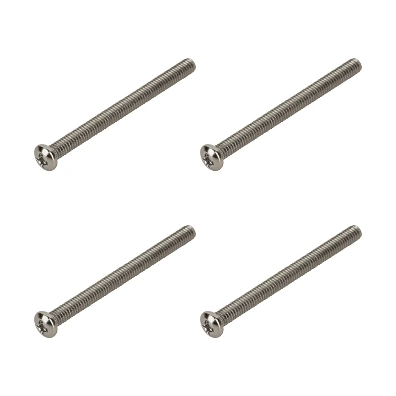 Garantierte Lieferung Framus & Warwick Parts - Screw for Pickup Mounting, M2.5 x 30 mm, 4 mm Head, 4 pcs., Stainless Steel