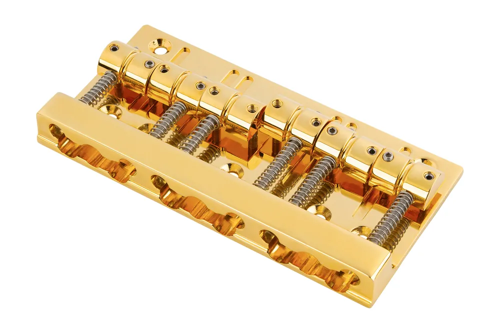 Letzte Chance Sadowsky Parts - MetroLine Quick Release Bridge, 18 mm, 6-String - Gold