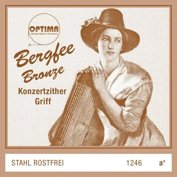 Bergfee Optima Zither-Saiten Griffsaite a' Stahl rostfrei 1246 verlängert Wochenendangebot