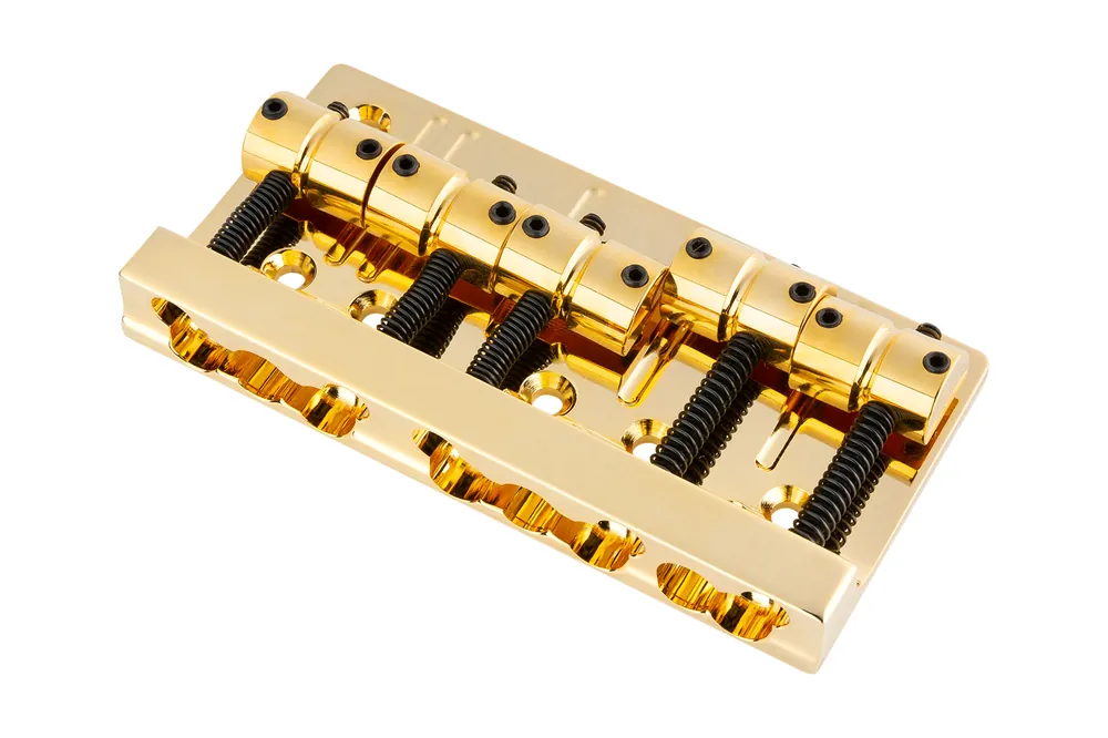 Top-Preis Sadowsky/Hipshot - MasterBuilt and Custom Shop Quick Release Bridge, 19 mm, 5-String - Gold