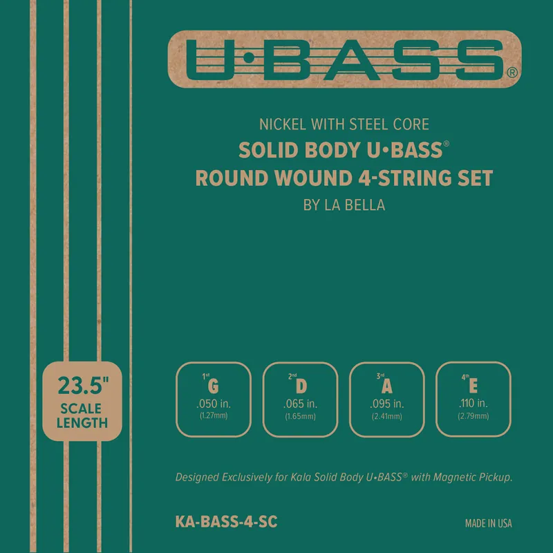 Finale Aktion Kala U-Bass Solid Body Roundwound String Set, 4-String (by La Bella)