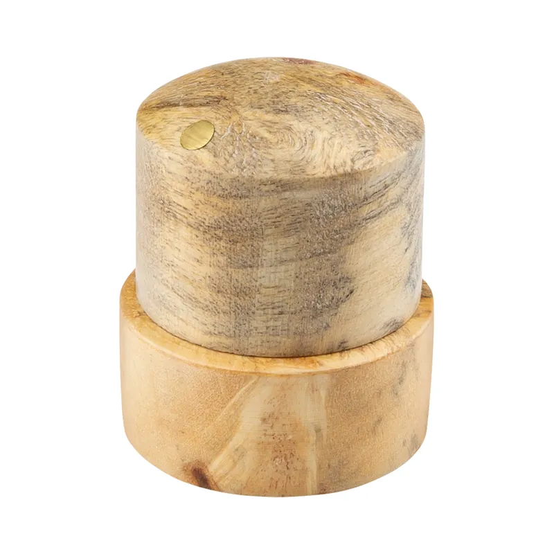 Kostenloser Rückversand Framus & Warwick Parts - Stacked Wooden Dome Knob - Buckeye Burl