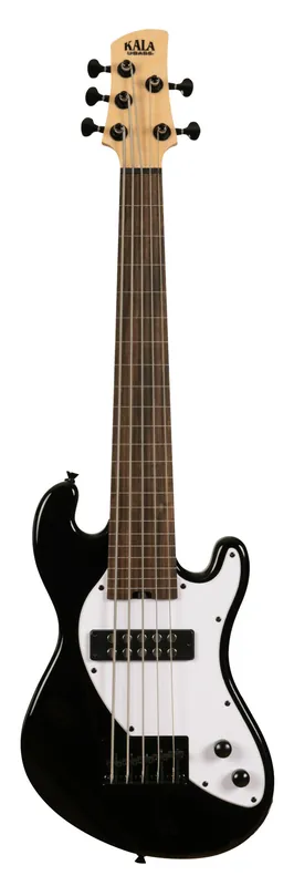 U-Bass Solid Body 5-String, Fretless - Jet Black with Bag Abverkauf