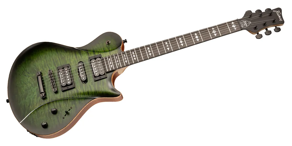Preisknaller Framus Teambuilt Pro Series Panthera II Studio Supreme - Green Blackburst Transparent Satin