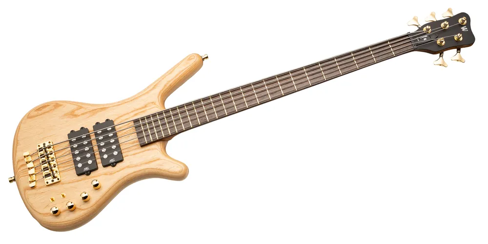 Sonderaktion Warwick Teambuilt Pro Series Corvette $$, 5-String, Passive Pickups and Active Electronics - Natural Transparent Satin