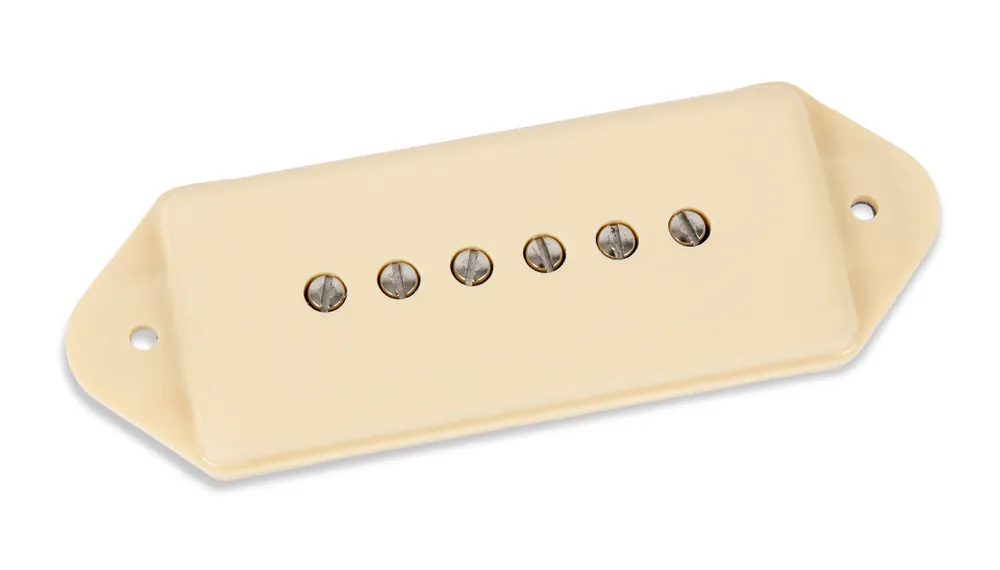 Seymour Duncan P90 Silencer Dog-Ear - Neck Pickup - Cream Cover Neue Kollektion
