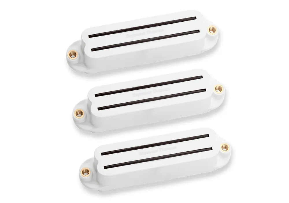 Neuheit Seymour Duncan Cool Rails Strat Pickup Set - White