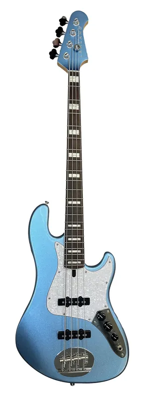 Direkt Vom Hersteller Lakland Skyline Darryl Jones Signature Bass, 4-String - Lake Placid Blue Gloss