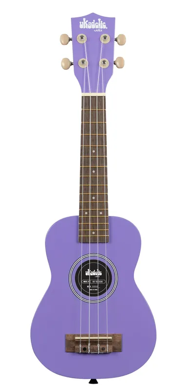 Direkt Vom Hersteller KALA Ukadelic UK-ULTRAVIOLET - UltraViolet Soprano Ukulele, with Tote Bag