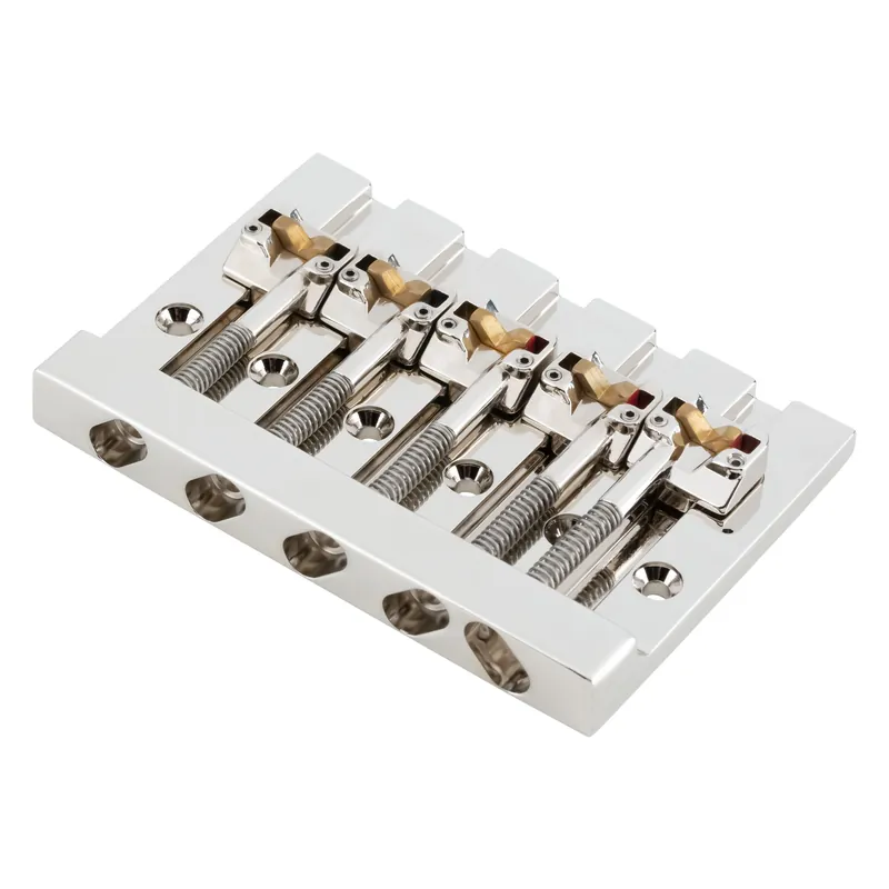 Expressversand HIPSHOT 5 String KickAss Bass Bridge - Mounting Style II - Nickel