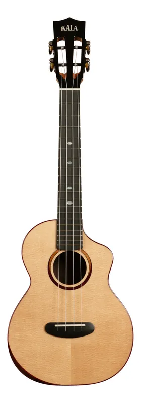 Knallerangebot KALA KA-CT-SSRW-TG-C - Contour All Solid Gloss Spruce Rosewood Tenor Ukulele, with Cutaway & Bag