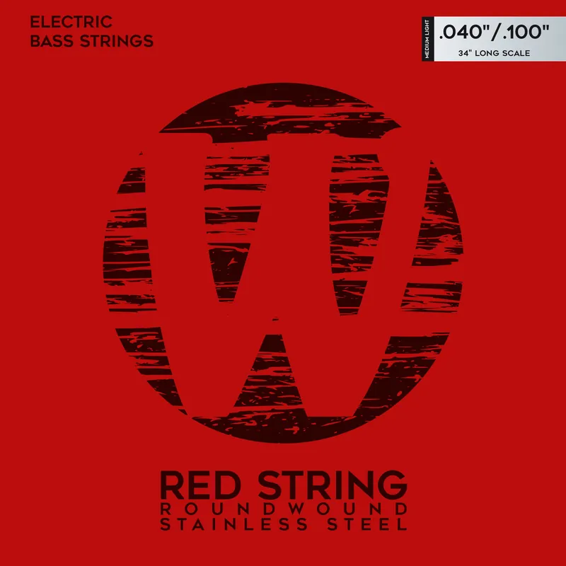 Warwick Red Strings Bass String Set, Stainless Steel - 4-String, Medium Light, .040-.100 Meistverkauft