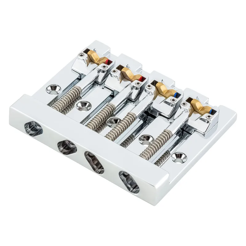 HIPSHOT 4 String KickAss Bass Bridge - Chrome Markenprodukt