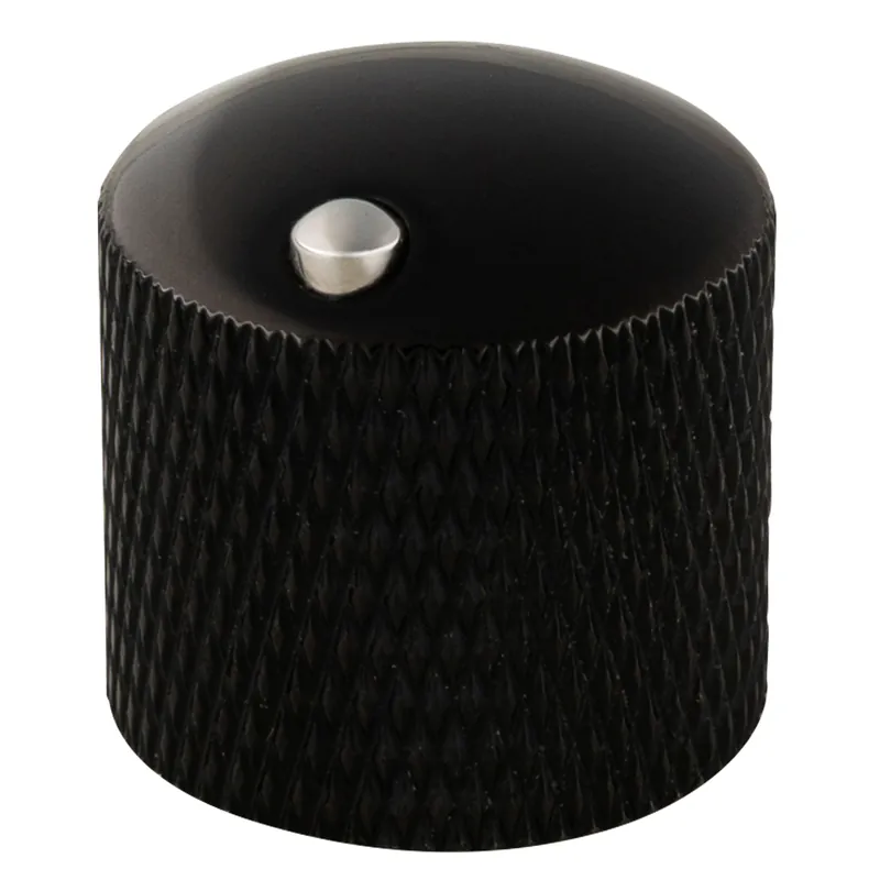 Neu Im Sortiment Framus & Warwick Parts - Potentiometer Dome Knob with Convex Indicator - Black