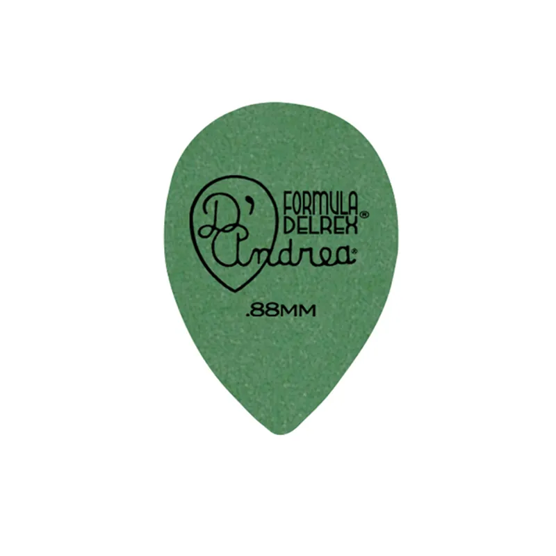 D'Andrea Formula Delrex Picks - 358 Shape (RD358 .88MH), 72 pcs Refill Bag, 0.88 mm, Green Bestpreis