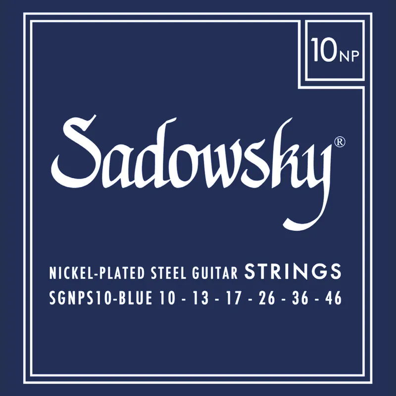 Zertifiziert Sadowsky SGNPS 10 - Blue Label E-Gitarre Saiten Set, Nickel Plated Steel - 010-046