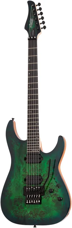 SCHECTER E-Gitarre C-6 FR Pro, Aqua Burst Billig