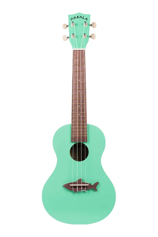 Makala Shark MK-CS-GRN - Surf Green Konzert Ukulele + Tasche Kostenloser Rückversand