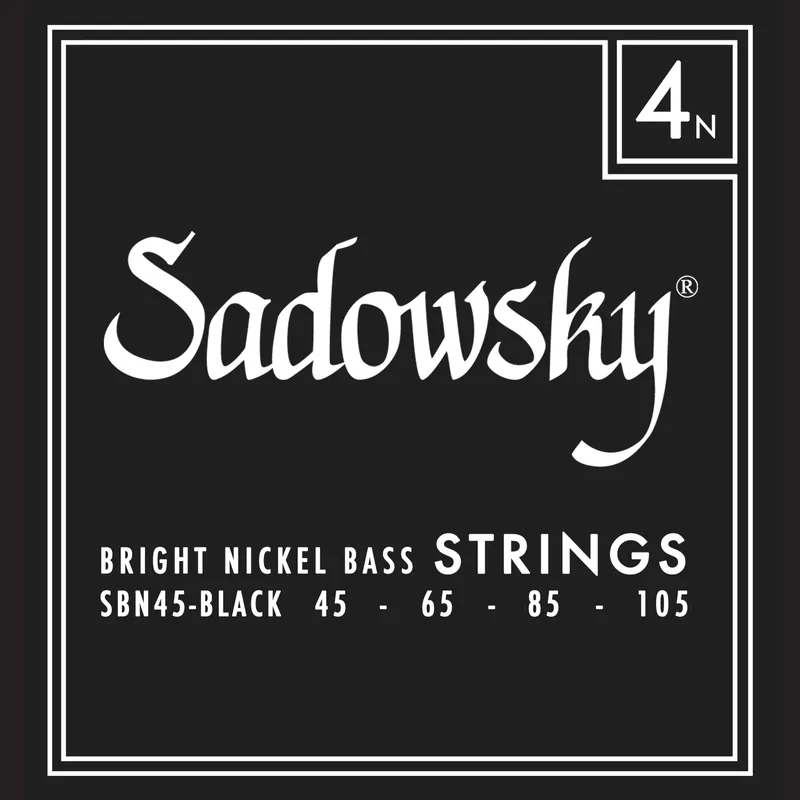 Sadowsky Black Label Bass String Set, Nickel, Long Scale (34") - 4-String, 045-105 Versand Am Gleichen Tag