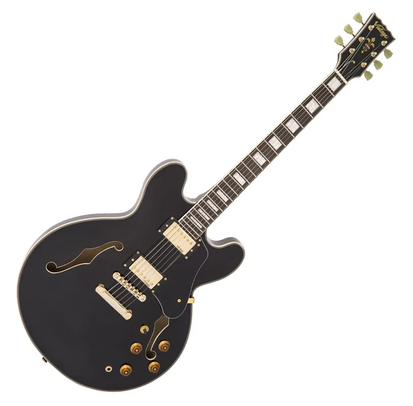 Nur Für Kurze Zeit VINTAGE Reissued VSA500GBK E-Gitarre, Gloss Black