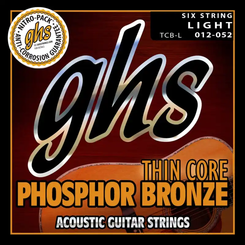 GHS Thin Core Phosphor Bronze - TCB-L - Acoustic Guitar String Set, Light, .012"-.052" Preisknaller