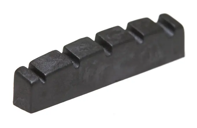 Black TUSQ XL PT-1412-00 - Slotted Bass Nut, 5-String (1/4" Thick) - Electric, Flat Sofort Bestellen