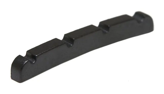 Nur Für Kurze Zeit Black TUSQ XL PT-1214-00 - Slotted Bass Nut, 4-String - Electric, F-Style (J), Curved