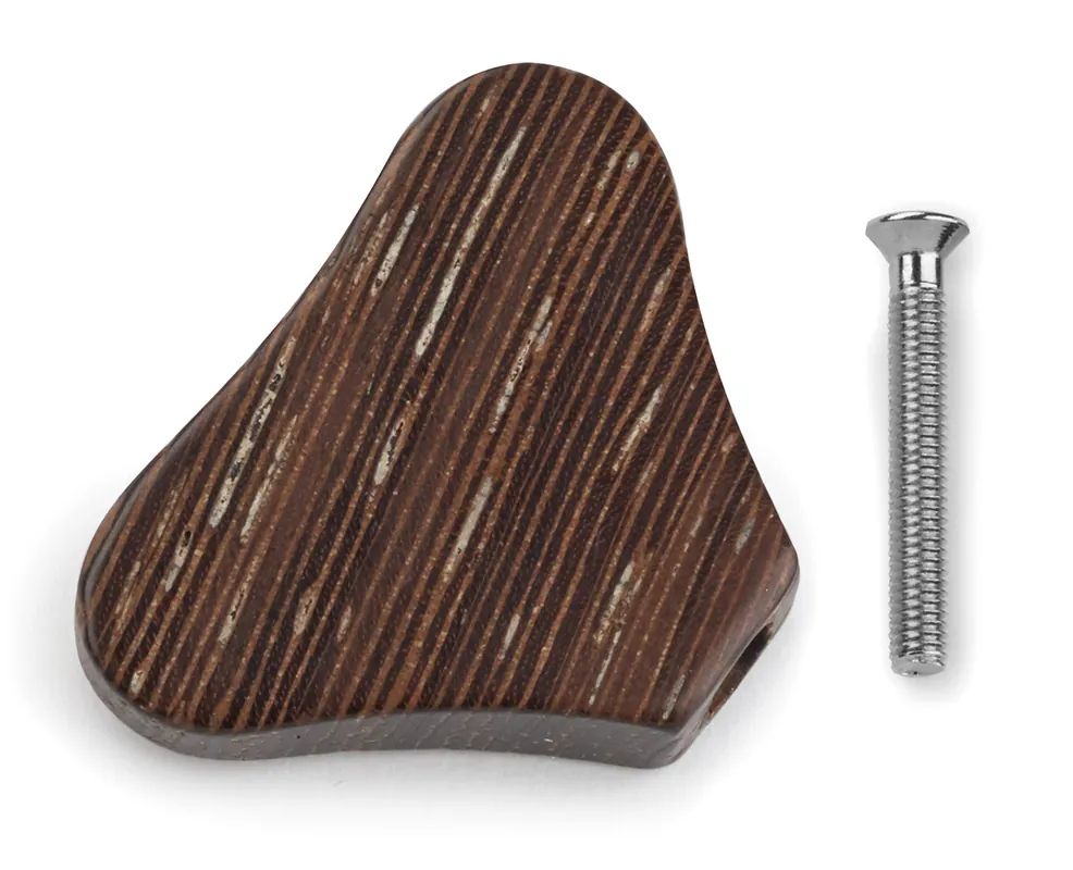 Warwick Parts - Wooden Peg for Warwick Machine Heads - Wenge (with Chrome Screw) Neue Kollektion
