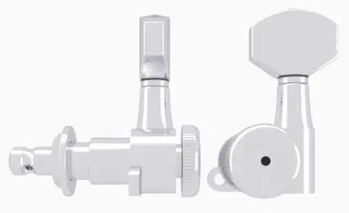 Hipshot Grip-Lock Closed Guitar Tuning Machine - Treble Side (Right) - Chrome Kostenfreie Lieferung