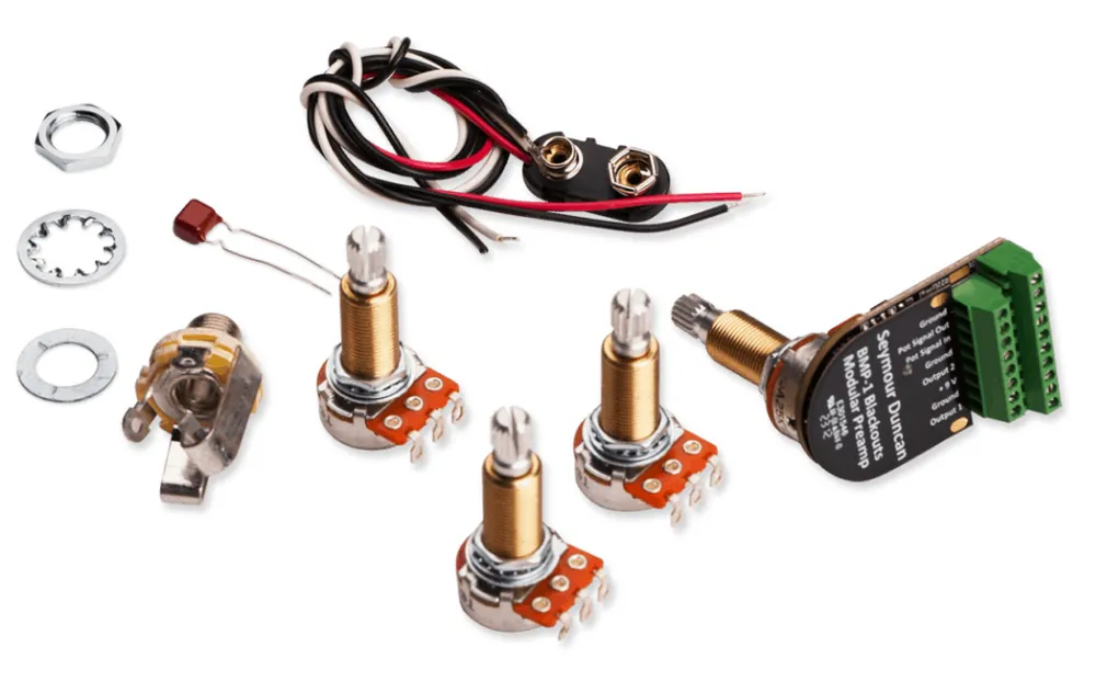 Seymour Duncan BMP-1 - Blackouts Preamp, Long Shaft Version Gratis Versand