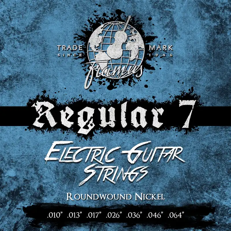 Neue Ware Framus Blue Label Electric Guitar String Set, Nickel-Plated Steel - 7-String, Regular, .010"-.064"