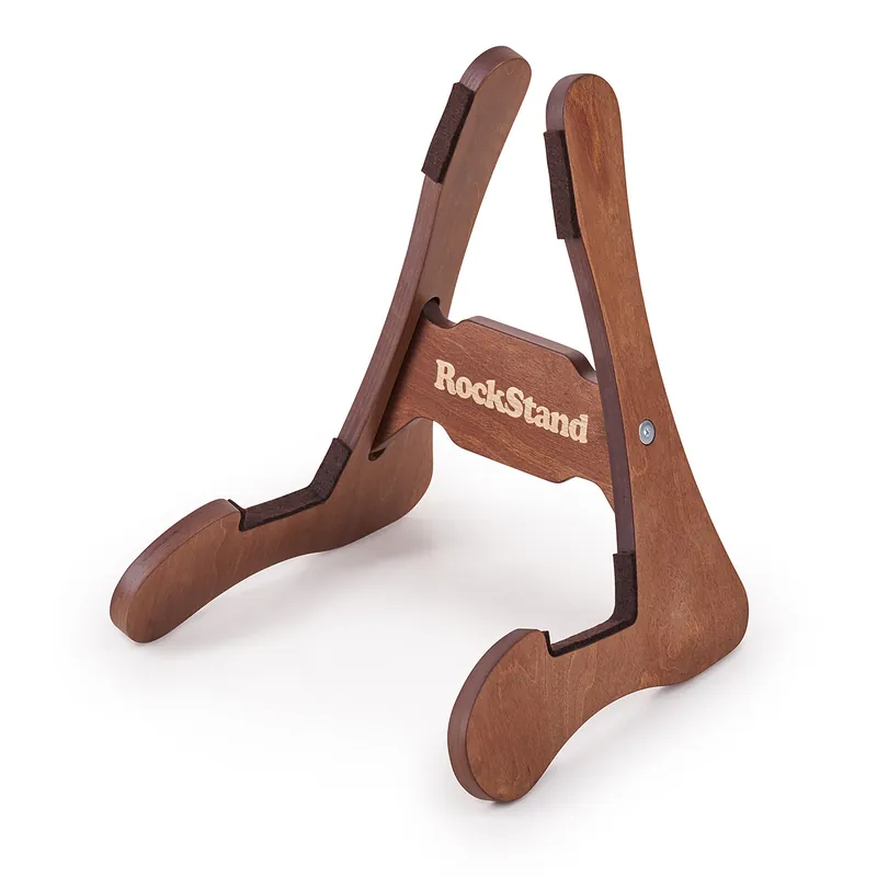 Kostenloser Versand RockStand Ply Wood A-Frame Stand - for Electric Guitar & Bass - Dark Brown Finish