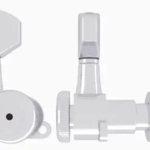 Heißes Angebot Hipshot Grip-Lock Closed Guitar Tuning Machine - Bass Side (Left) - Chrome