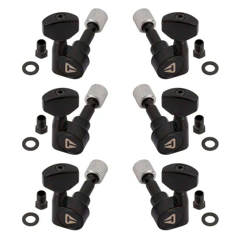 Traveler Guitar - Traveler Guitar Locking Tuners, 3 + 3 - Black Letzte Chance