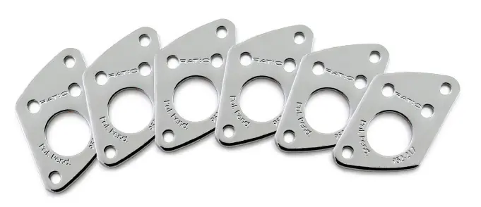 Online Kaufen Graph Tech PRT-952-217-C0 Ratio InvisoMatch Mounting Plates, F-Style Screw Hole (6 pcs.) - Chrome