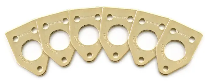 Preis Gesenkt Graph Tech PRT-952-216-G0 Ratio InvisoMatch Mounting Plates, 90 Degree Screw Hole (6 pcs.) - Gold