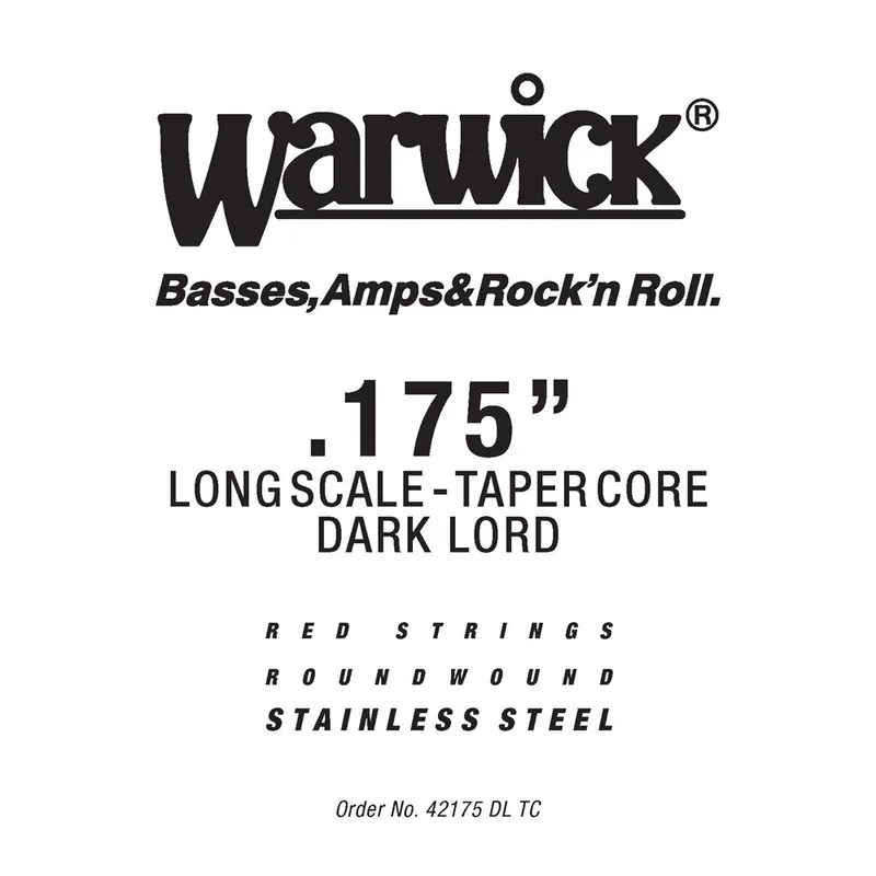 Schnäppchen Warwick Red Strings Bass Strings, Stainless Steel - Bass Single String, .175", Long Scale, Taperwound