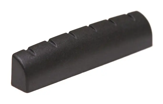Black TUSQ XL PT-6060-L0 - Slotted Guitar Nut - Electric, E-Style, Rounded, Flat, Lefthand Heißes Angebot