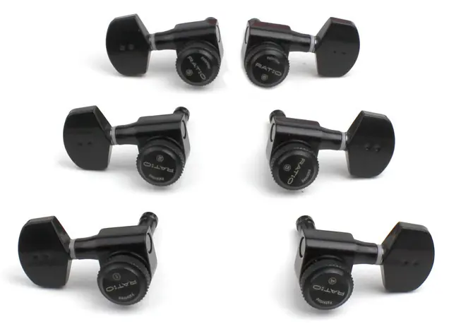 Angebot Graph Tech PRL-8311-B0 Ratio Electric Locking Machine Heads with Contemporary Button - 3 + 3 - Black